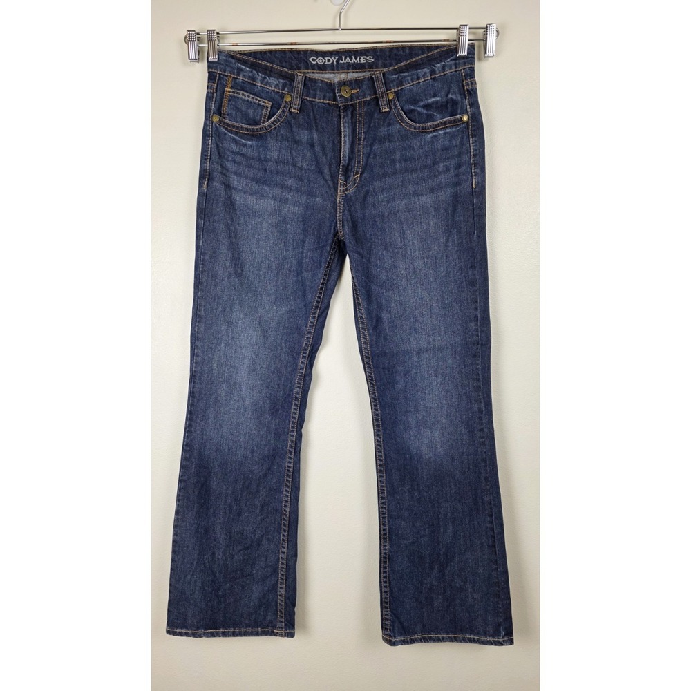 Cody James Jeans Mens Size 34x32 Blue Dark Wash Straight Denim Durable Workwear